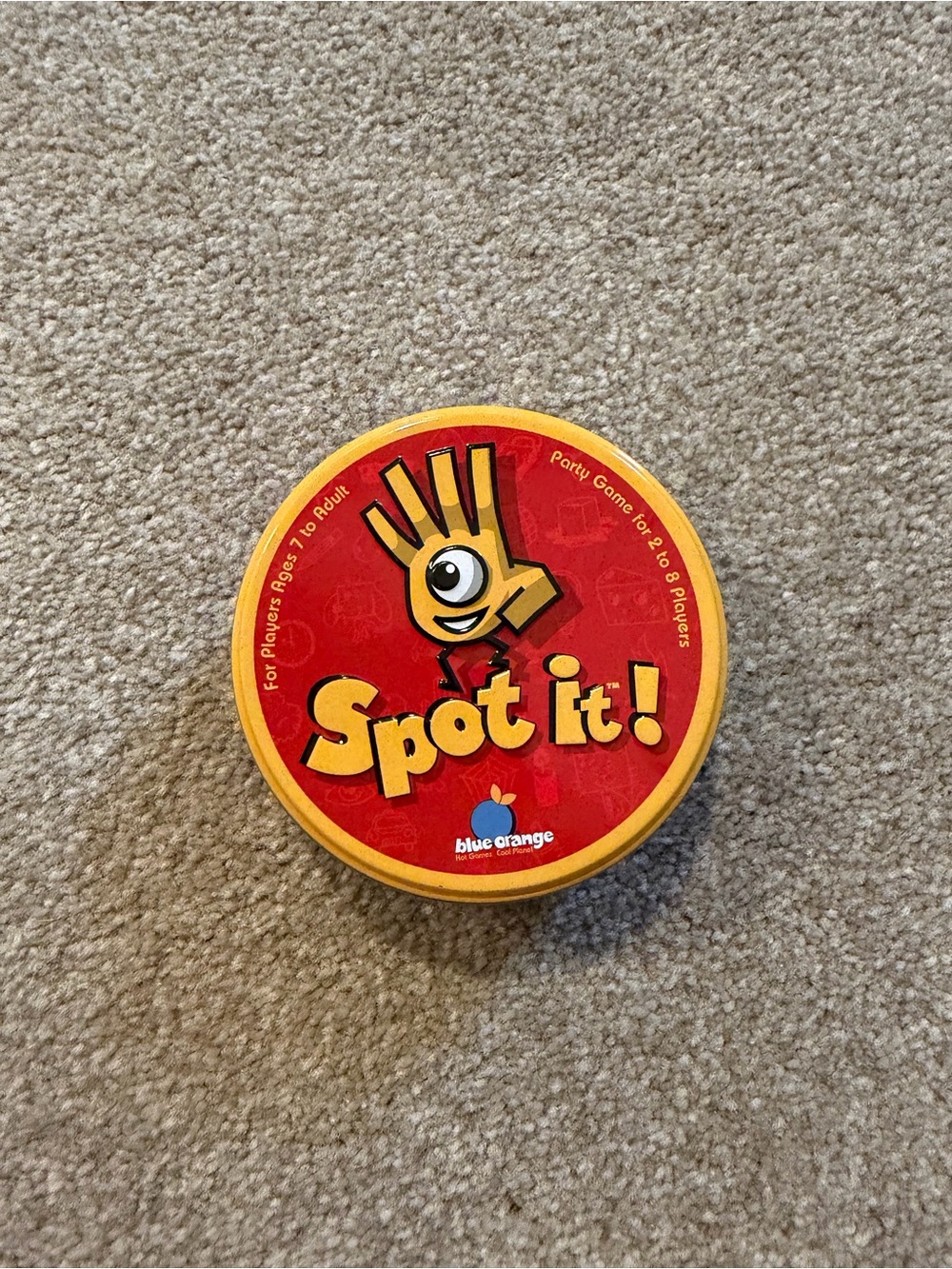Spot It! Card Game - Red and Yellow
